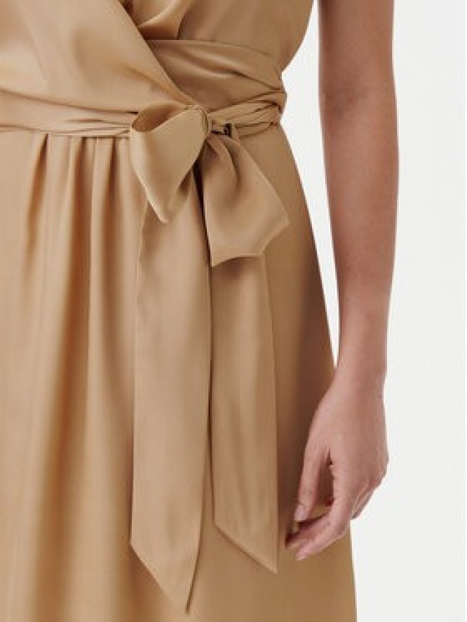 Liu Jo Sukienka koktajlowa WA5176 T5973 Beżowy Regular Fit