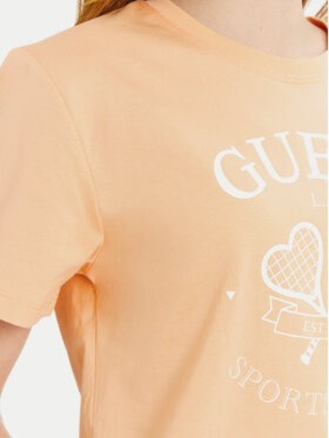 Guess T-Shirt V5GI04 I3Z14 Pomarańczowy Regular Fit