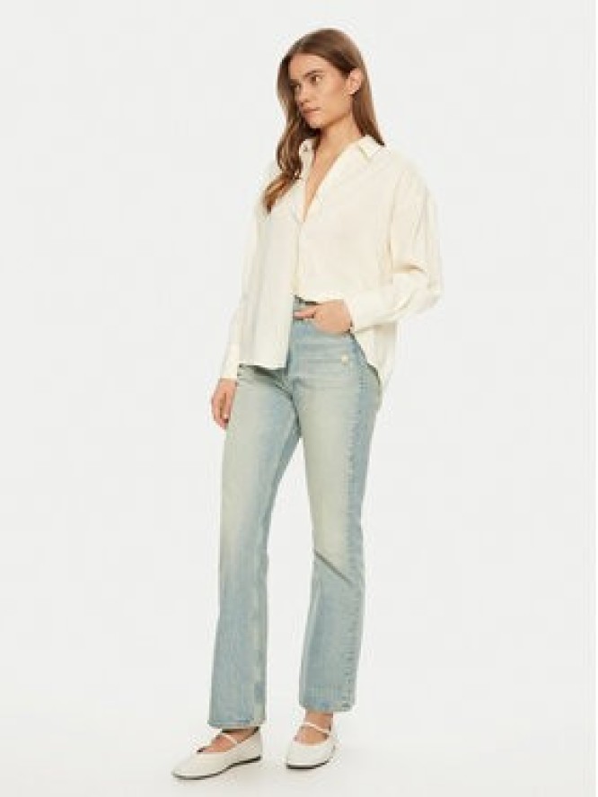 Vero Moda Koszula Queeny 10289349 Écru Regular Fit