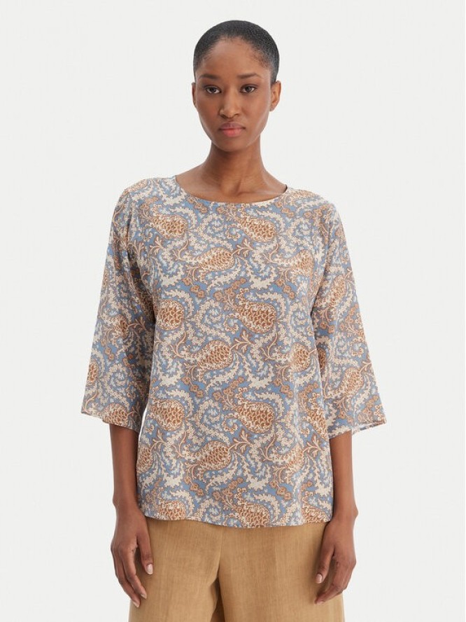 Weekend Max Mara Bluzka 2615111142 Niebieski Relaxed Fit