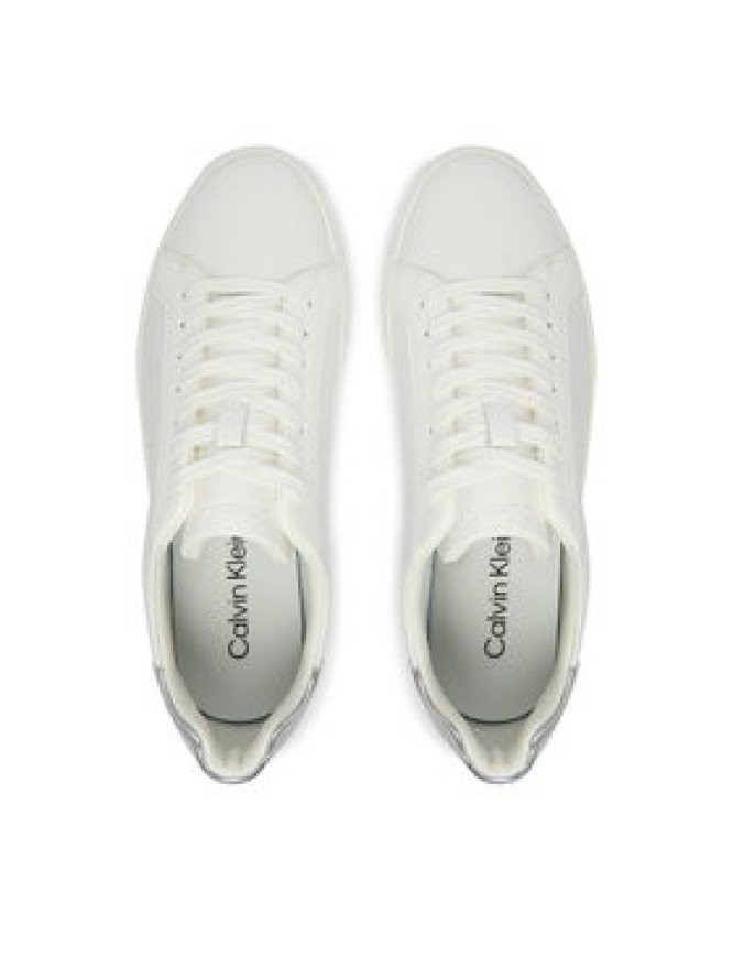 Calvin Klein Sneakersy Low Pro Cups Laceup Lth Met HW0HW02846 Biały