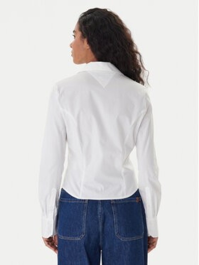 Tommy Jeans Koszula Baby DW0DW22604 Biały Slim Fit