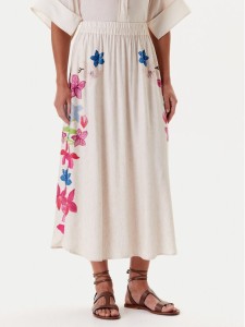 Tatuum Spódnica midi Katia 2 T2511.173 Beżowy Regular Fit