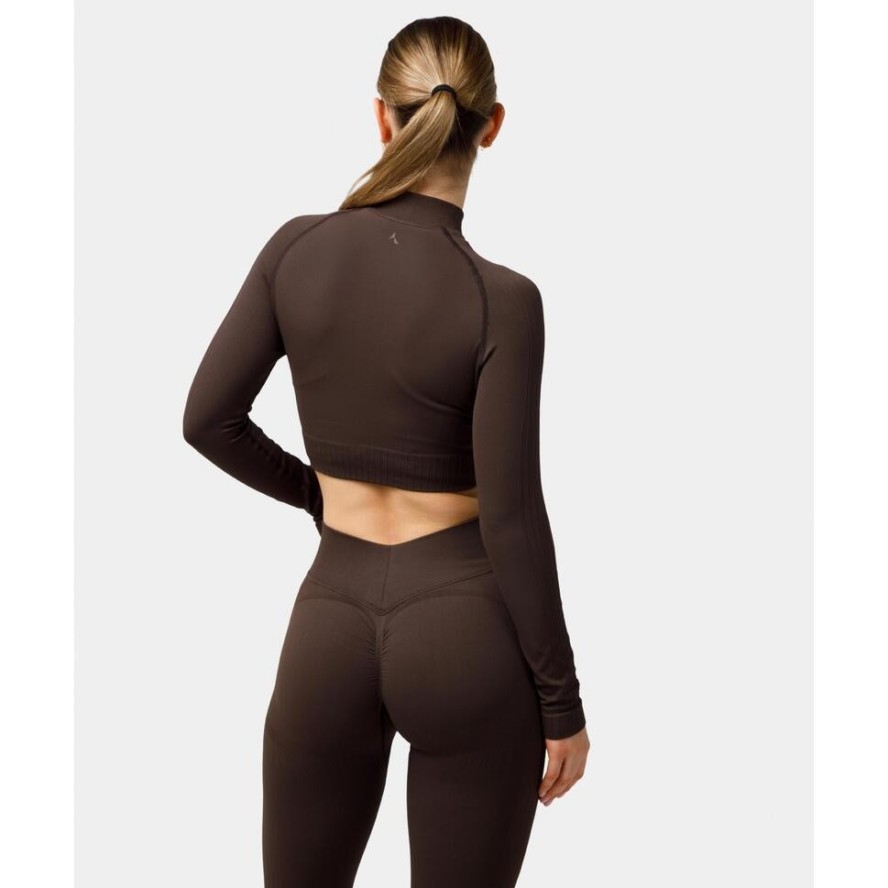 Longsleeve rozpinany Carpatree Elite brązowy