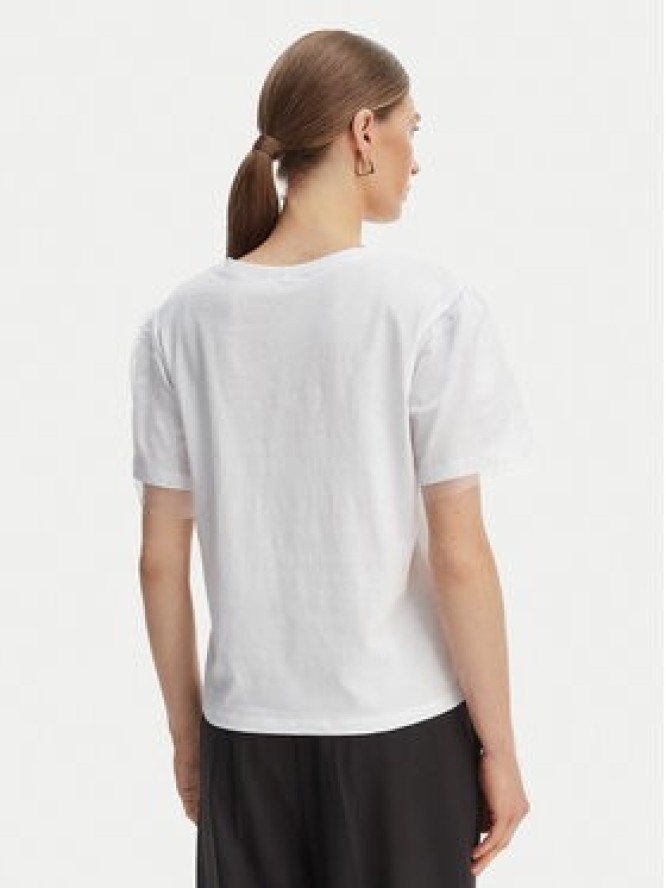 Rinascimento T-Shirt CFC0128089003 Biały Regular Fit