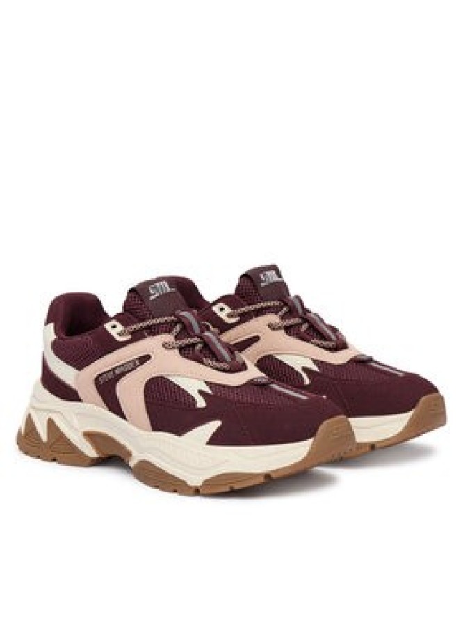 Steve Madden Sneakersy Ample 11004898 Bordowy
