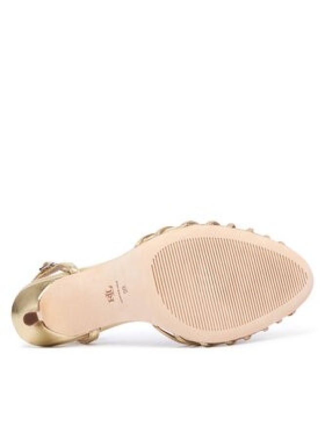 LAUREN RALPH LAUREN Sandały 802P15739001 Złoty