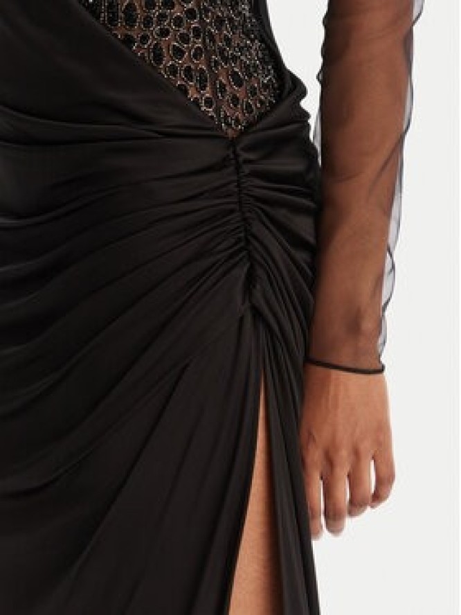 Elisabetta Franchi Sukienka wieczorowa AB-R22-57E2-V890 Czarny Slim Fit