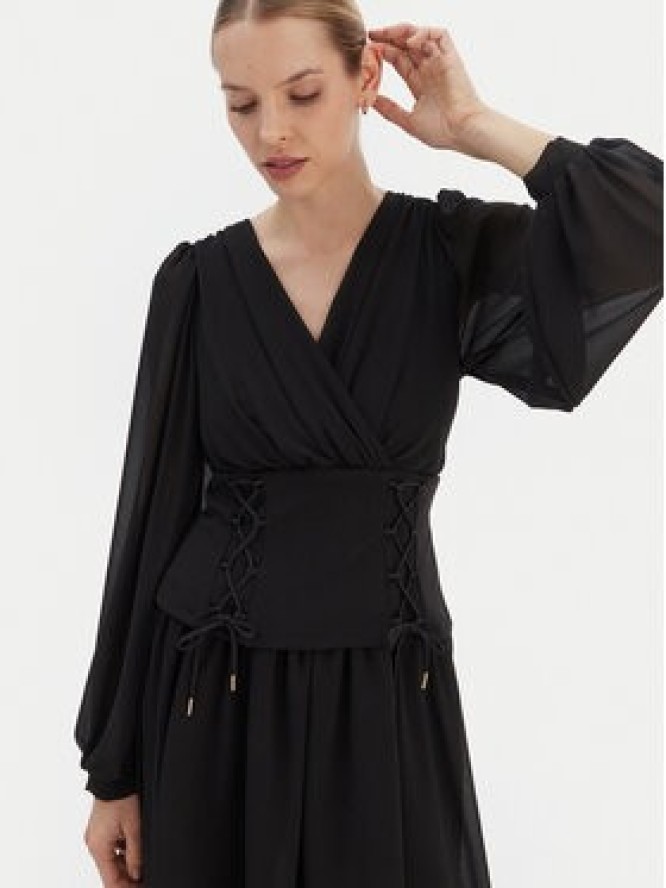 Rinascimento Sukienka koktajlowa CFC0126603003 Czarny Regular Fit