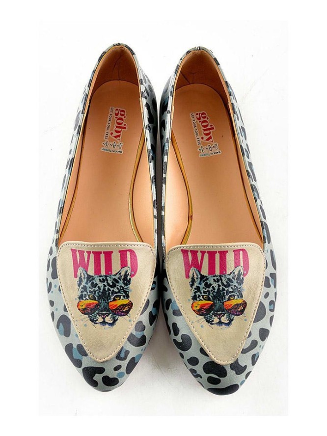 Goby Baleriny w kolorze błękitno-beżowym rozmiar: 39