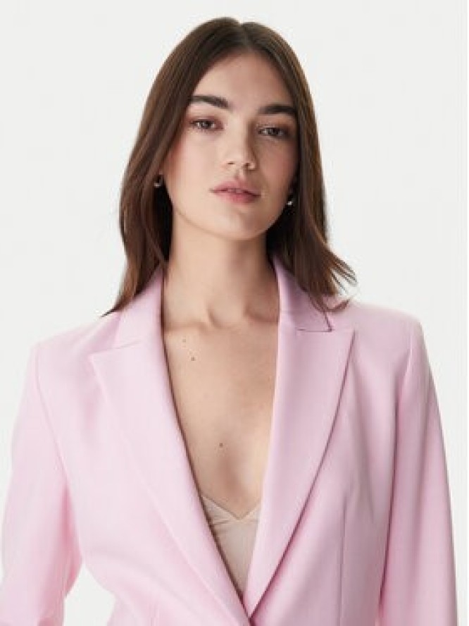 Marella Marynarka Slogan1 2615041211 Różowy Slim Fit