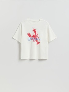 T-shirt z nadrukiem - biały