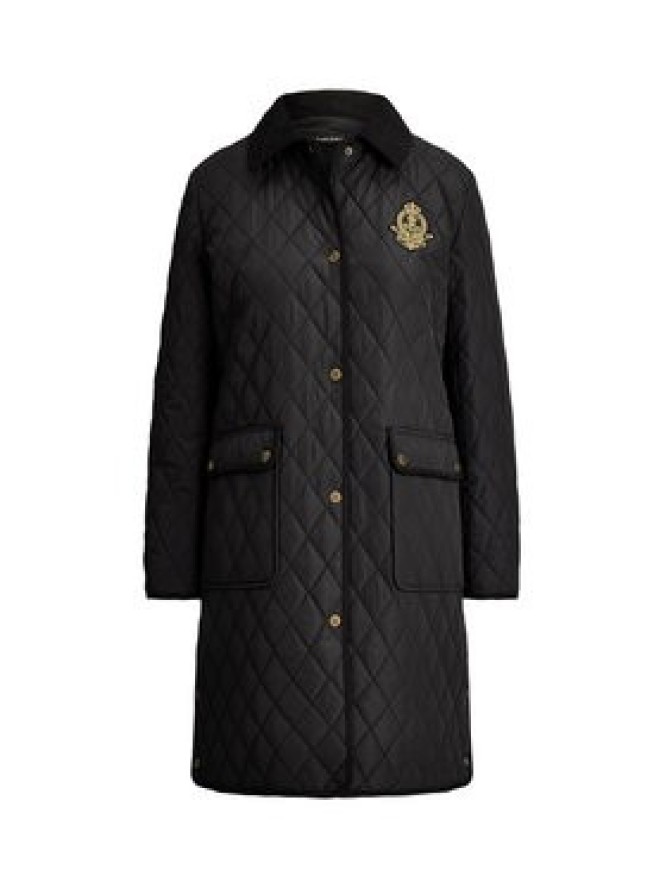 LAUREN RALPH LAUREN Kurtka przejściowa Crested 3/4 Quilt 297P18059001 Czarny Regular Fit