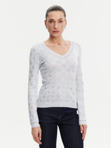 Guess Sweter W5GR07 Z3D60 Niebieski Regular Fit