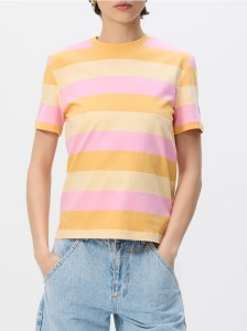 T-shirt w paski - wielobarwny