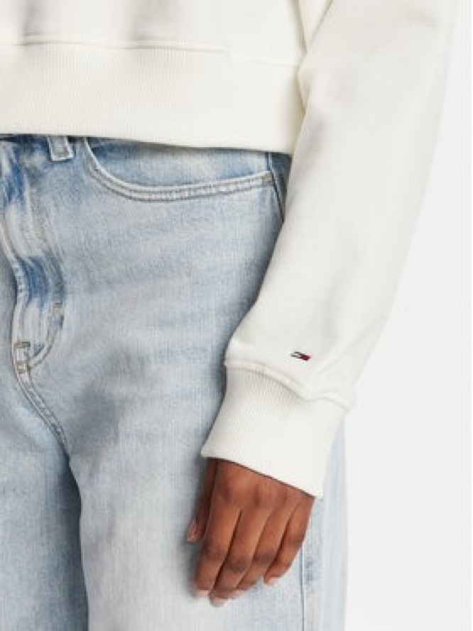 Tommy Jeans Bluza DW0DW21345 Biały Relaxed Fit
