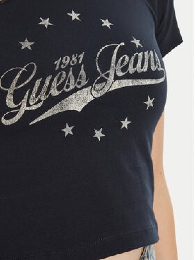 Guess Jeans T-Shirt W5RI59 J1314 Granatowy Regular Fit
