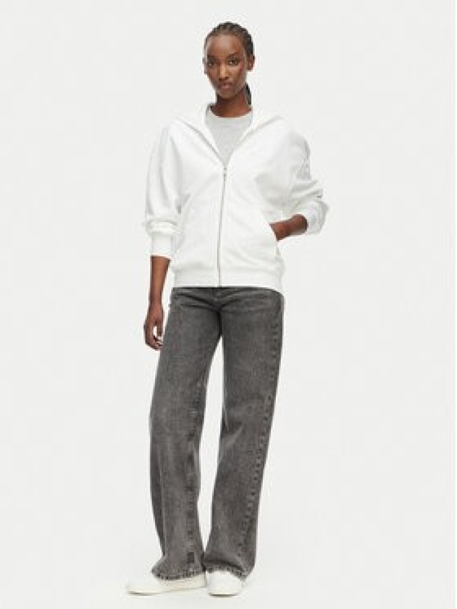 Calvin Klein Bluza LV044G215G Biały Relaxed Fit