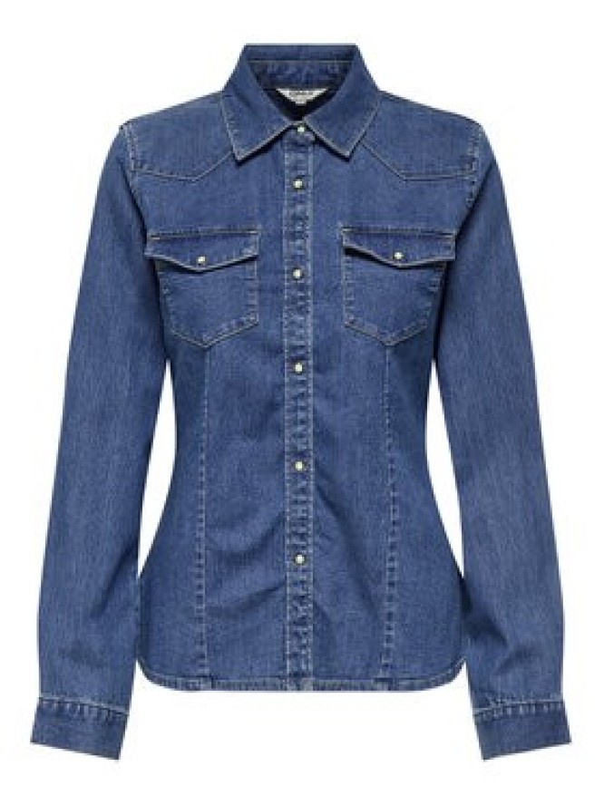 ONLY Koszula jeansowa Sasia 15352339 Niebieski Slim Fit