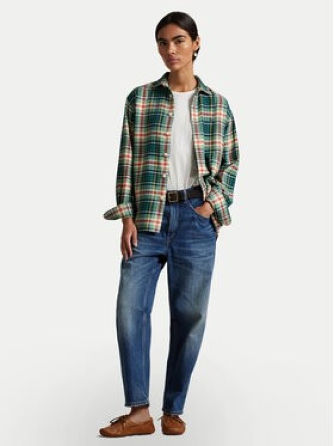Polo Ralph Lauren Koszula 211A95156002 Zielony Relaxed Fit