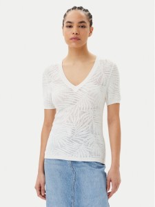 Morgan Sweter 251-MPALM Biały Regular Fit