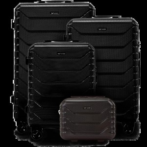 Zestaw 4 walizek Wings CRAKE S/M/L + Kuferek BLACK