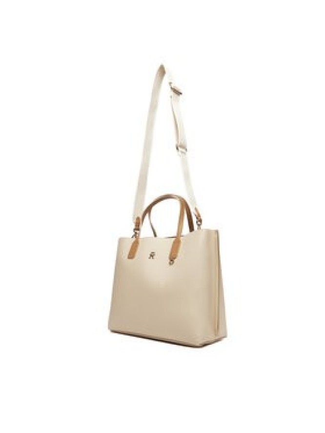 Tommy Hilfiger Torebka Th Distinct Satchel AW0AW17463 Beżowy