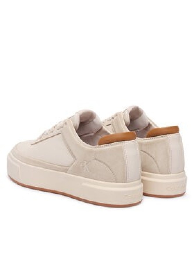 Calvin Klein Sneakersy Basket Lace Up Pro Lth Mix Mg YW0YW01987 Beżowy