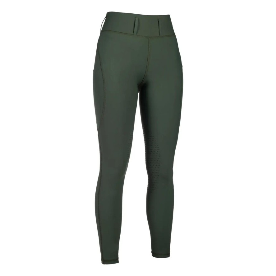 Damskie legginsy jeździeckie o średniej przyczepności HKM Jil High Waist