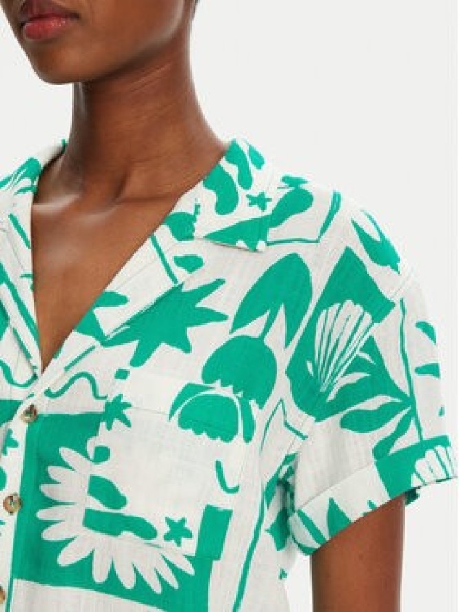 Banana Moon Koszula Taylor Shellpat MHW67 Zielony Loose Fit