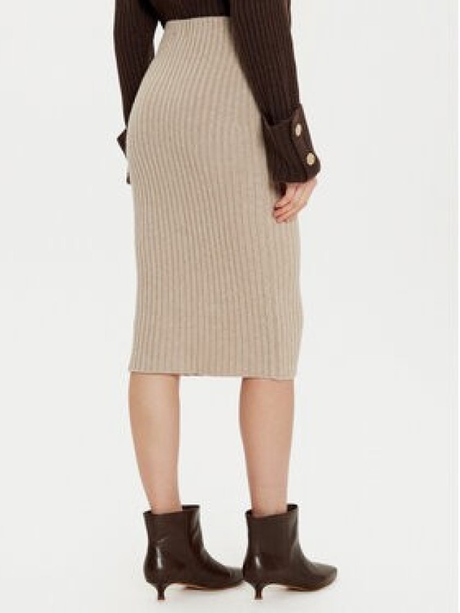 ViCOLO Spódnica midi 55017S Beżowy Regular Fit