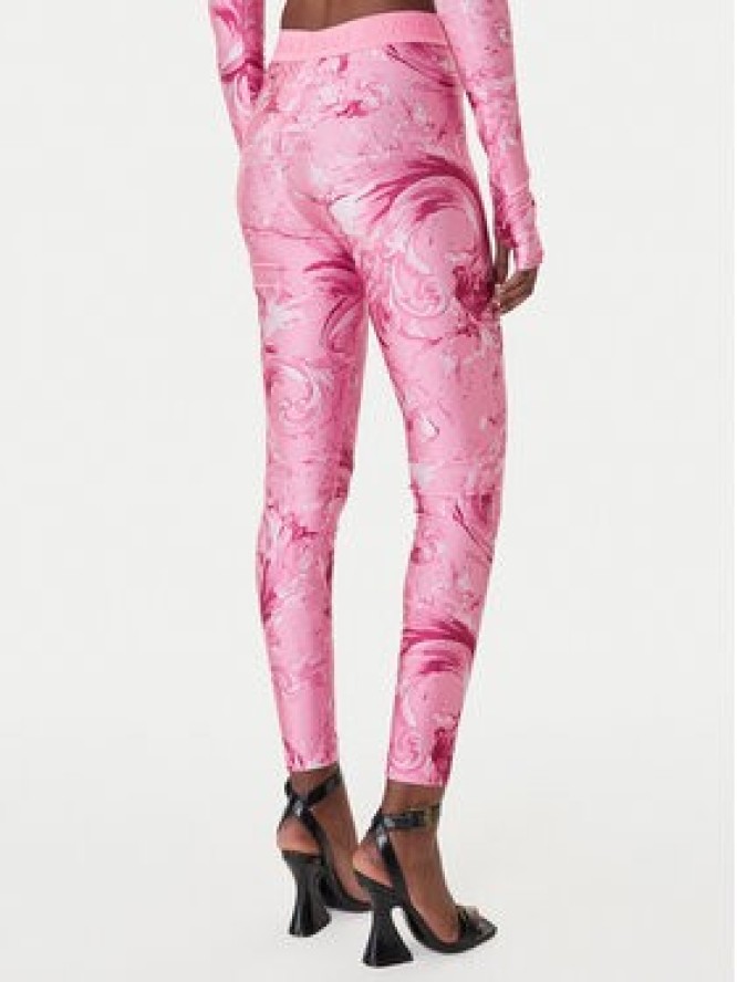 Versace Jeans Couture Legginsy 80HAC101 JS532 Fioletowy Slim Fit