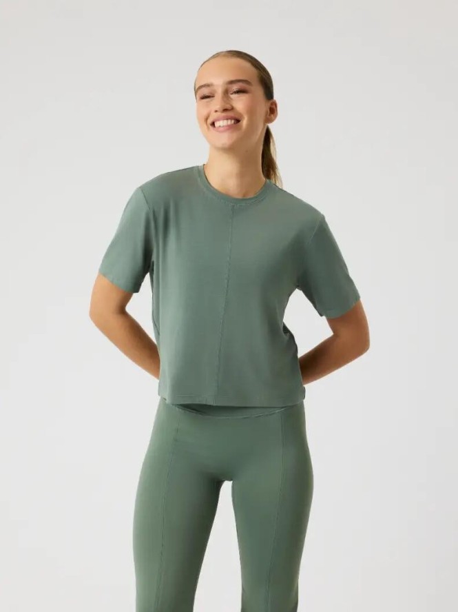 bjorn_borg STUDIO SOFT T-SHIRT damska AGAVE GREEN