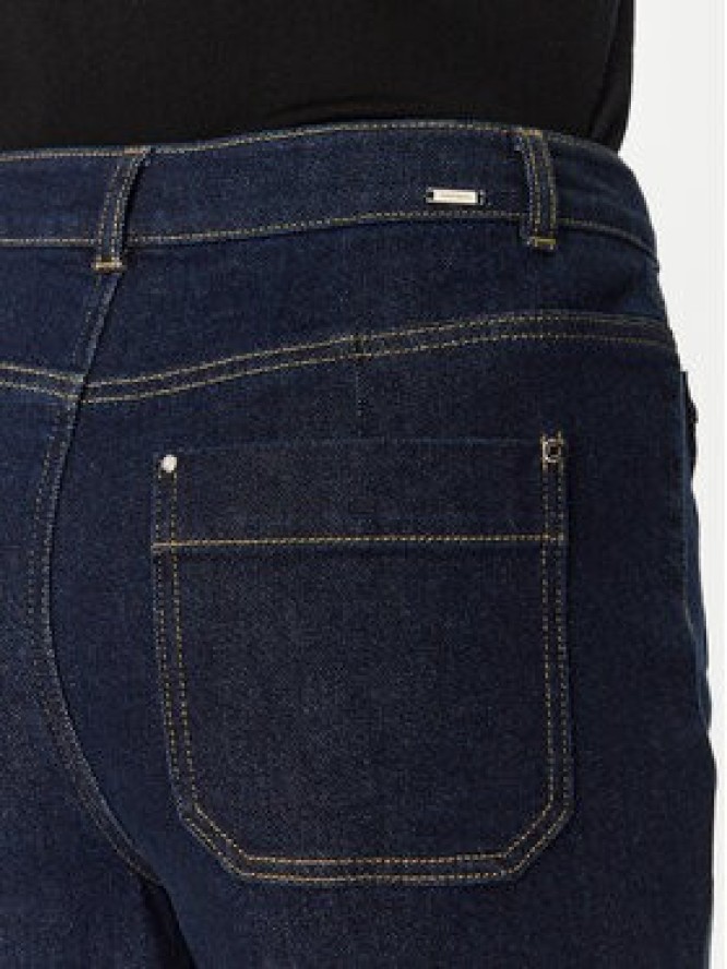 Morgan Jeansy 251-PSOFT Granatowy Wide Leg