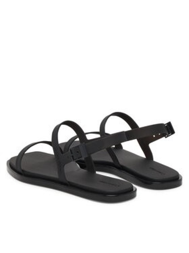 Calvin Klein Sandały Jelly Sandal Sling Mat Tran Tpu HW0HW02969 Czarny