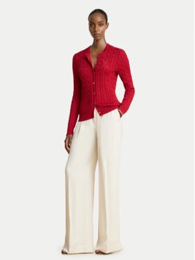 LAUREN RALPH LAUREN Kardigan 200P14040503 Czerwony Regular Fit