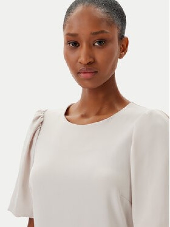 Haveone Sukienka koktajlowa AFS-N019 Écru Regular Fit