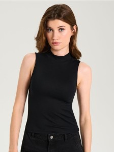Bluzka bez rękawów - czarny