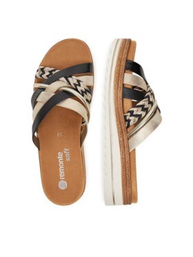 Remonte Klapki D0Q50-02 Złoty