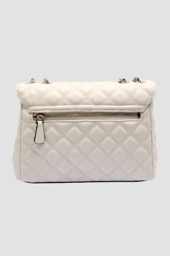 GUESS Pikowana torebka ecru Giully 2