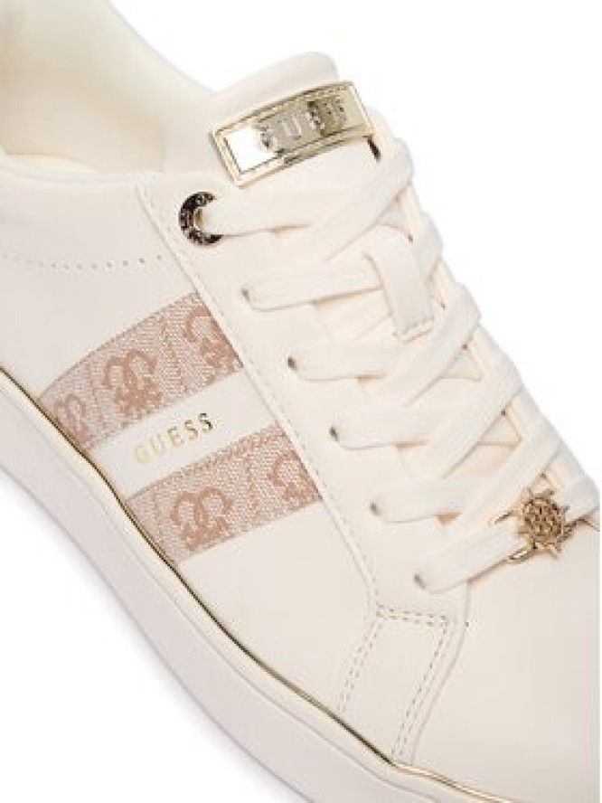 Guess Sneakersy FLTBRL ELE12 Kremowy
