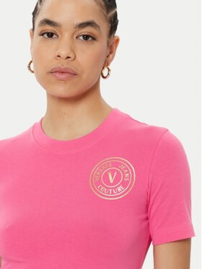 Versace Jeans Couture Sukienka codzienna 78HAOT00 Różowy Slim Fit