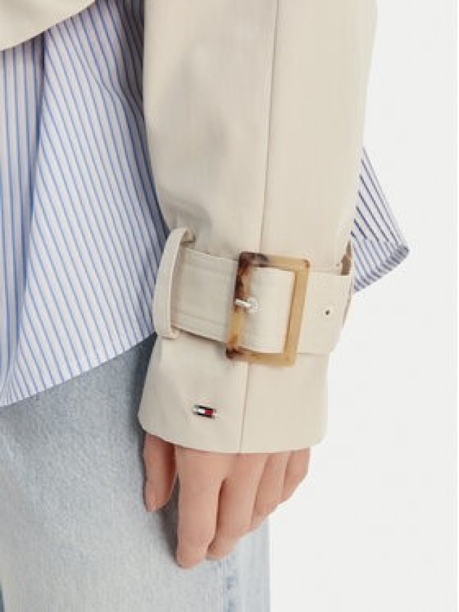 Tommy Hilfiger Trencz WW0WW50768 Beżowy Oversize