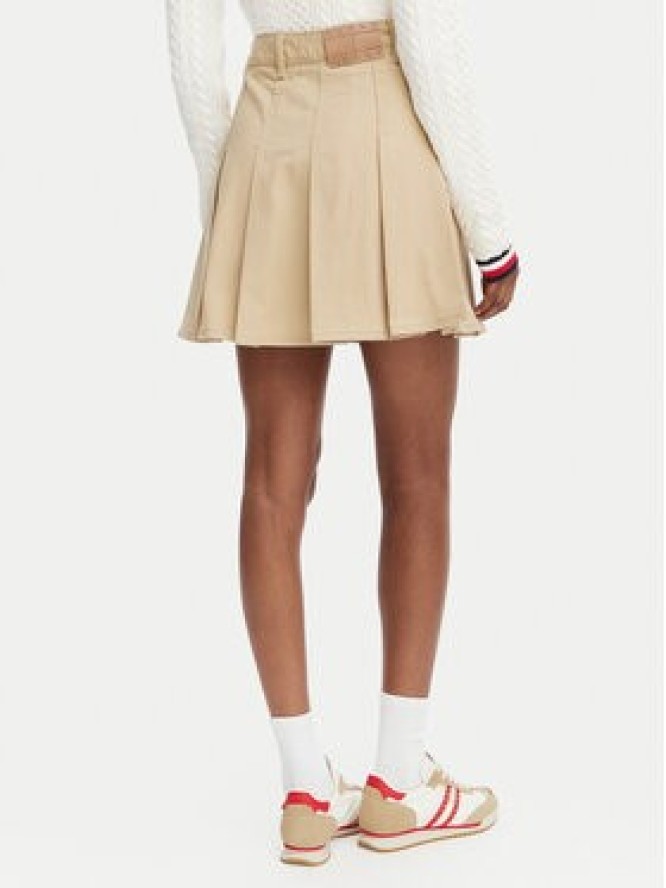Tommy Jeans Spódnica plisowana DW0DW23149 Beżowy Regular Fit