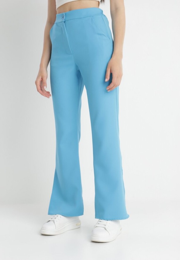 Niebieskie Spodnie Dzwony Amathotis