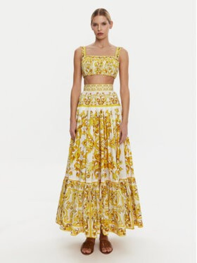 Dolce&Gabbana Spódnica maxi F4CX0T HH5A5 Żółty Regular Fit