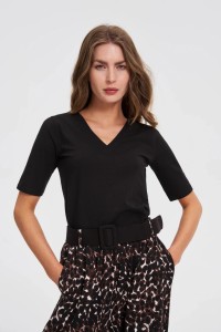 Bawełniana bluzka czarna