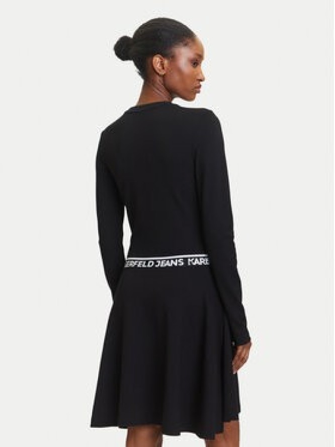 Karl Lagerfeld Jeans Sukienka codzienna A3W13009 Czarny Regular Fit