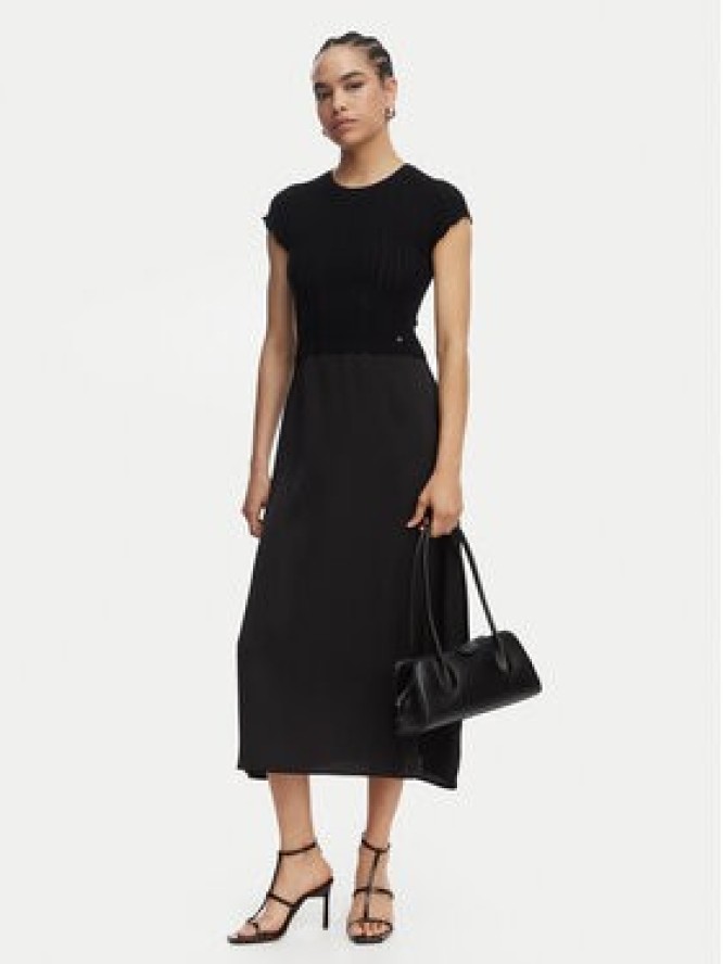 BOSS Sukienka koktajlowa C_Ficella 50559806 Czarny A-Line Fit