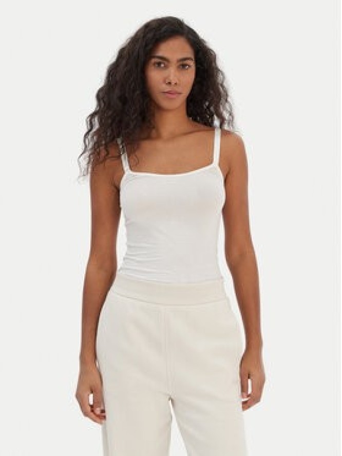 Boss Top 50515379 Biały Regular Fit